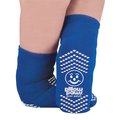 Pillow Paws Blue Slipper Socks Adult Size 10-1/2 and Up Non-Skid Sole 1099-001
